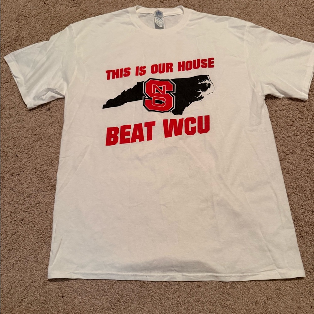NC State Beat WCU Shirt Lg Student Alumni Tradition Let It Ring